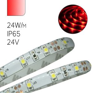 Светодиодная лента Foton FL-Strip 2835-SW120-R 24W/m RED 24V IP65 красный 10x5m