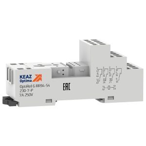 Розетка КЭАЗ OptiRel G RR94-54-230-7-P пружинный зажим для реле RP55-34 4НО/НЗ 7А 5–230AC/DC