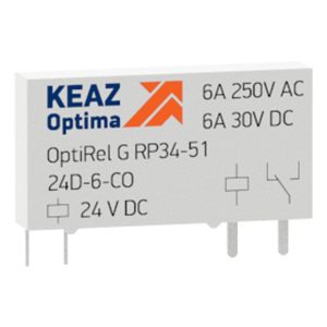 Реле промежуточное КЭАЗ OptiRel G RP34-51-48D-6-CO 1НО/НЗ 6А 48DC
