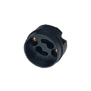 Патрон VS 31000 GU10/GZ10 MFF - пластик, черный 270°C