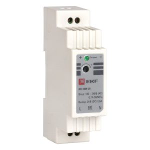Блок питания EKF PROxima DR-15W-24 15Вт вход 100-240В АС стабилизированный выход 24В DC