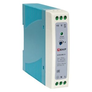 Блок питания EKF PROxima DR-M-20W-24 20Вт вход 80-264В АС стабилизированный выход 24В DC