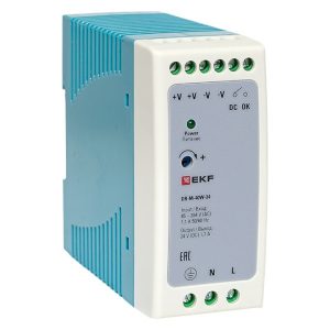 Блок питания EKF PROxima DR-M-40W-24 40Вт вход 80-264В АС стабилизированный выход 24В DC