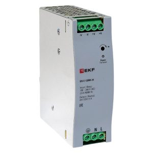Блок питания EKF PROxima DR-E-120W-24 120Вт вход 80-264В АС стабилизированный выход 24В DC