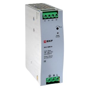 Блок питания EKF PROxima DR-E-150W-24 150Вт вход 80-264В АС стабилизированный выход 24В DC