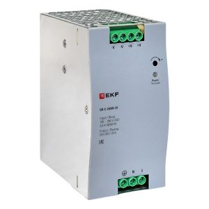 Блок питания EKF PROxima DR-E-240W-24 240Вт вход 80-264В АС стабилизированный выход 24В DC