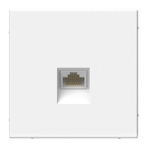 Розетка одинарная компьютерная RJ45 SE ArtGallery категория 6А белая