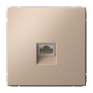 Розетка одинарная компьютерная RJ45 SE ArtGallery категория 6А песочный
