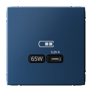Зарядка USB SE ArtGallery тип-C 65Вт QC PD аквамарин
