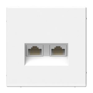 Розетка двойная компьютерная RJ45+RJ45 SE ArtGallery категория 6А лотос