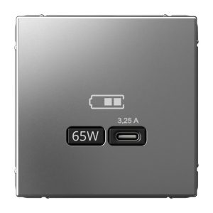 Зарядка USB SE ArtGallery тип-C 65Вт QC PD сталь