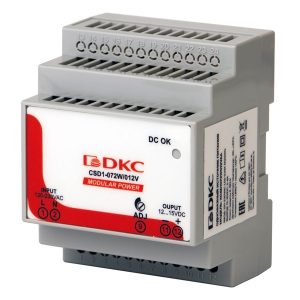 Блок питания DKC MODULAR POWER 72Вт вход 120-230В АС стабилизированный выход 12В DC