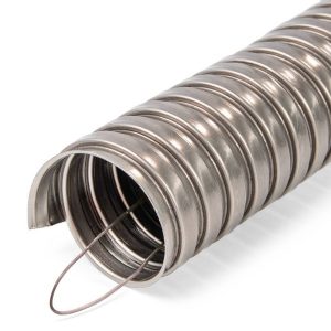 Металлорукав Fortisflex МР INOX 22 мм из нержавеющей стали с протяжкой [бухта 50м]