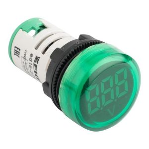 Индикатор значения напряжения EKF PROxima ED16-22VD 70-500В АС IP54 зеленый