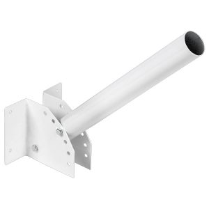 Кронштейн ИЭК КР-4 D48mm L500mm настенный регулируемый угол белый