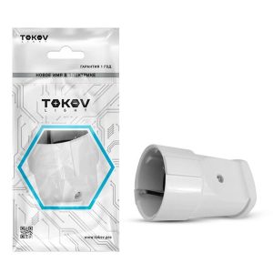 Розетка переносная с заземлением Tokov Electric TKL-STZ-C01 10А 250В белый