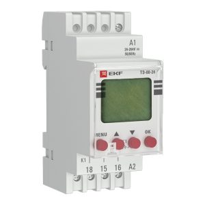 Таймер электронный недельный EKF ТЭ-80 1NO/NC 24-230B AC/DC