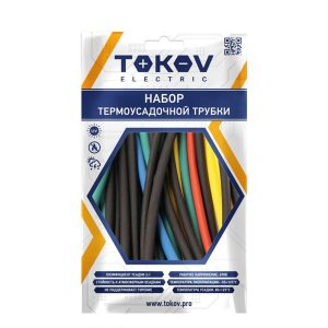 Набор термоусадочной трубки Tokov Electric 7 цветов по 1шт (100мм) размер 4/2; 6/3; 8/4; 10/5; 12/6
