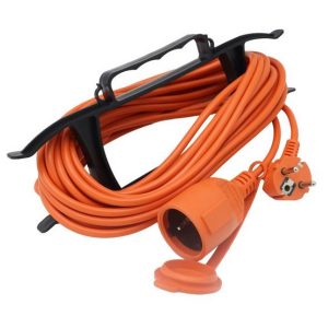 Удлинитель-шнур на рамке Tokov Electric 1х10м с заземлением 6А IP44 3х0.75 мм с защитной крышкой