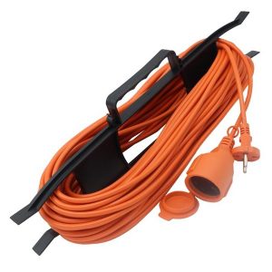Удлинитель-шнур на рамке Tokov Electric 1х30м с заземлением 6А IP44 3х0.75 мм с защитной крышкой