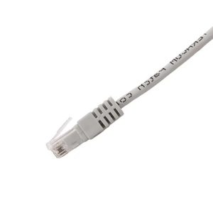 Патч-корд EKF TERACOM Cat.5E (1Гбит/с) неэкранированный UTP оболочка PVC серый (0,5м)