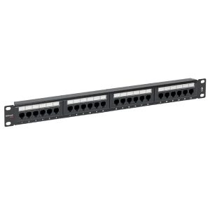 Патч-панель EKF Teracom PRO 19'' Cat.6 1U неэкранированная UTP 24 порта RJ-45 Dual IDC