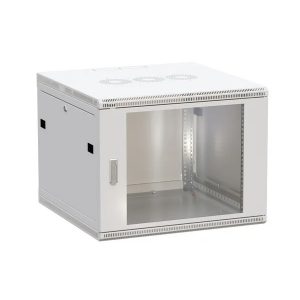 Шкаф настенный EKF 19 TERACOM PRO 6U 600х450 мм дверь стеклянная с замком-ручкой серый