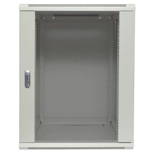 Шкаф настенный EKF 19 TERACOM PRO 12U 600х450 мм дверь стеклянная с замком-ручкой серый