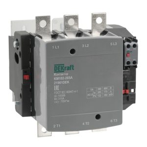 Контактор DEKraft КМ-102 265А 1НО+1НЗ 220/230В АС3 АС4