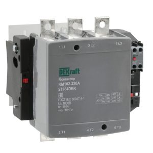 Контактор DEKraft КМ-102 330А 1НО+1НЗ 220/230В АС3 АС4
