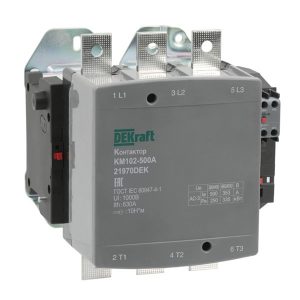 Контактор DEKraft КМ-102 500А 1НО+1НЗ 220/230В АС3 АС4