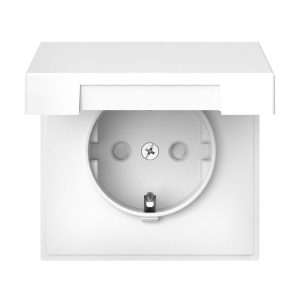Розетка SE ArtGallery 2P+E 16А быстрозажимные клеммы шторки крышка IP20 белая