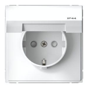 Розетка SE ArtGallery 2P+E 16А быстрозажимные клеммы шторки крышка IP44 белая