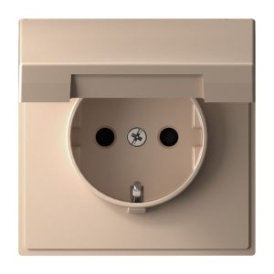 Розетка SE ArtGallery 2P+E 16А быстрозажимные клеммы шторки крышка IP20 песочный