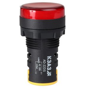 Лампа КЭАЗ AD22DS LED матрица 22мм 24В AC/DC красная