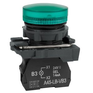 Лампа КЭАЗ сигнальная OptiSignal D22 C5-L-B3 зеленая LED пластик 24V AC/DC IP65