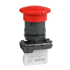 Кнопка аварийной остановки КЭАЗ OptiSignal D22 C5-ESTR-11 пластик 1НО+1НЗ возврат поворотом IP65