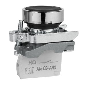 Кнопка КЭАЗ OptiSignal D22 C4-P-210 1НО IP65 черная металл