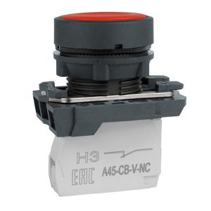Кнопка КЭАЗ OptiSignal D22 C5-P-401 1НЗ IP65 красная пластик