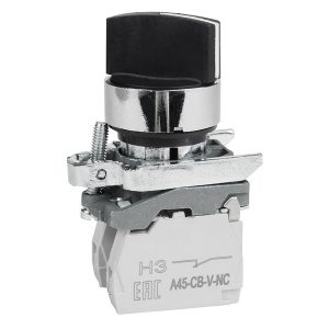 Переключатель КЭАЗ OptiSignal D22 C4-S-53 3 положения с возвратом 2НО IP65 металл
