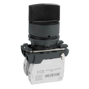 Переключатель КЭАЗ OptiSignal D22 C5-S-53 3 положения с возвратом 2НО IP65 пластик