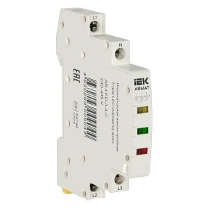 Лампа индикаторная тройная ИЭК ARMAT LED 230-415В AC желтая/зеленая/красная