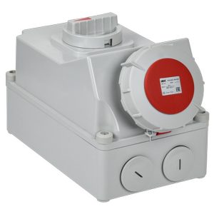 Розетка с механической блокировкой ИЭК ССИ-834 63А-6ч/380В 3P+PE IP67