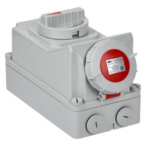 Розетка с механической блокировкой ИЭК ССИ-815 16А-6ч/380В 3P+PE+N IP67