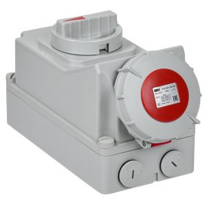 Розетка с механической блокировкой ИЭК ССИ-825 32А-6ч/380В 3P+PE+N IP67