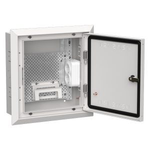 Щит мультимедийный скрытого монтажа ИЭК TITAN 5 ЩРв-12 (1х12) 380х365х130мм IP30 белый
