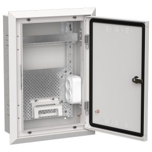 Щит мультимедийный скрытого монтажа ИЭК TITAN 5 ЩРв-24 (1х24) 505х365х130мм IP30 белый