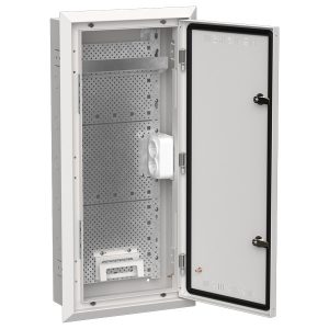 Щит мультимедийный скрытого монтажа ИЭК TITAN 5 ЩРв-48 (1х48) 755х365х130мм IP30 белый