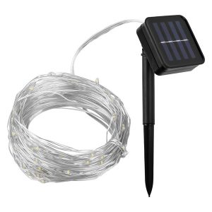 Гирлянда TDM на солнечной батарее CCГ-112 Роса 10 м, 100 LED теплый белый IP54