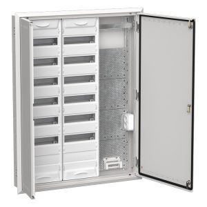 Щит мультимедийный комбинированный встраиваемый ИЭК TITAN 5 ЩРв-168 (3х84) 1130х885х130мм IP30 белый